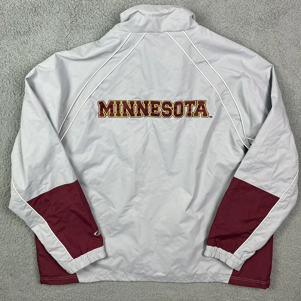 Minnesota Golden Gophers Lightweight Jacket Zipper College Coat G-III Size XXL‎